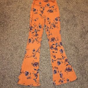Floral comfy dress pants